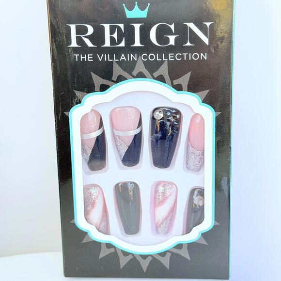 Bomb Party Reign Villian Press On Nails - Picture 1 of 3
